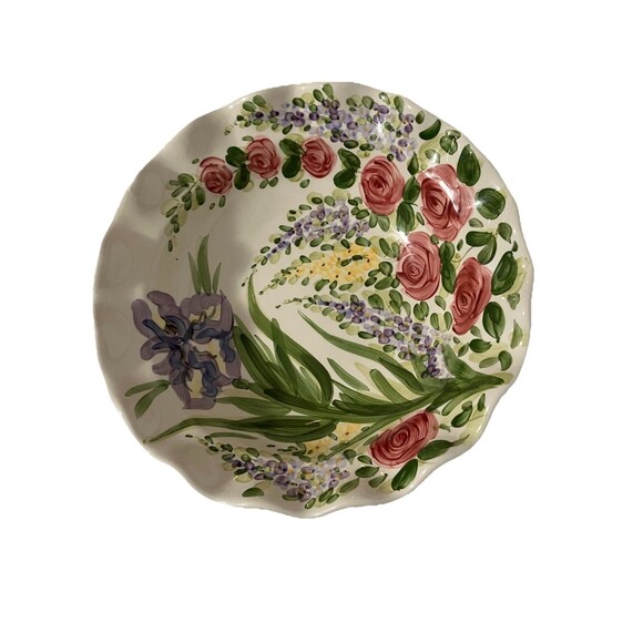 Dillards 2017 Don Swanson "Heavenly Garden" or English Garden pedestal compote - Picture 6 of 16